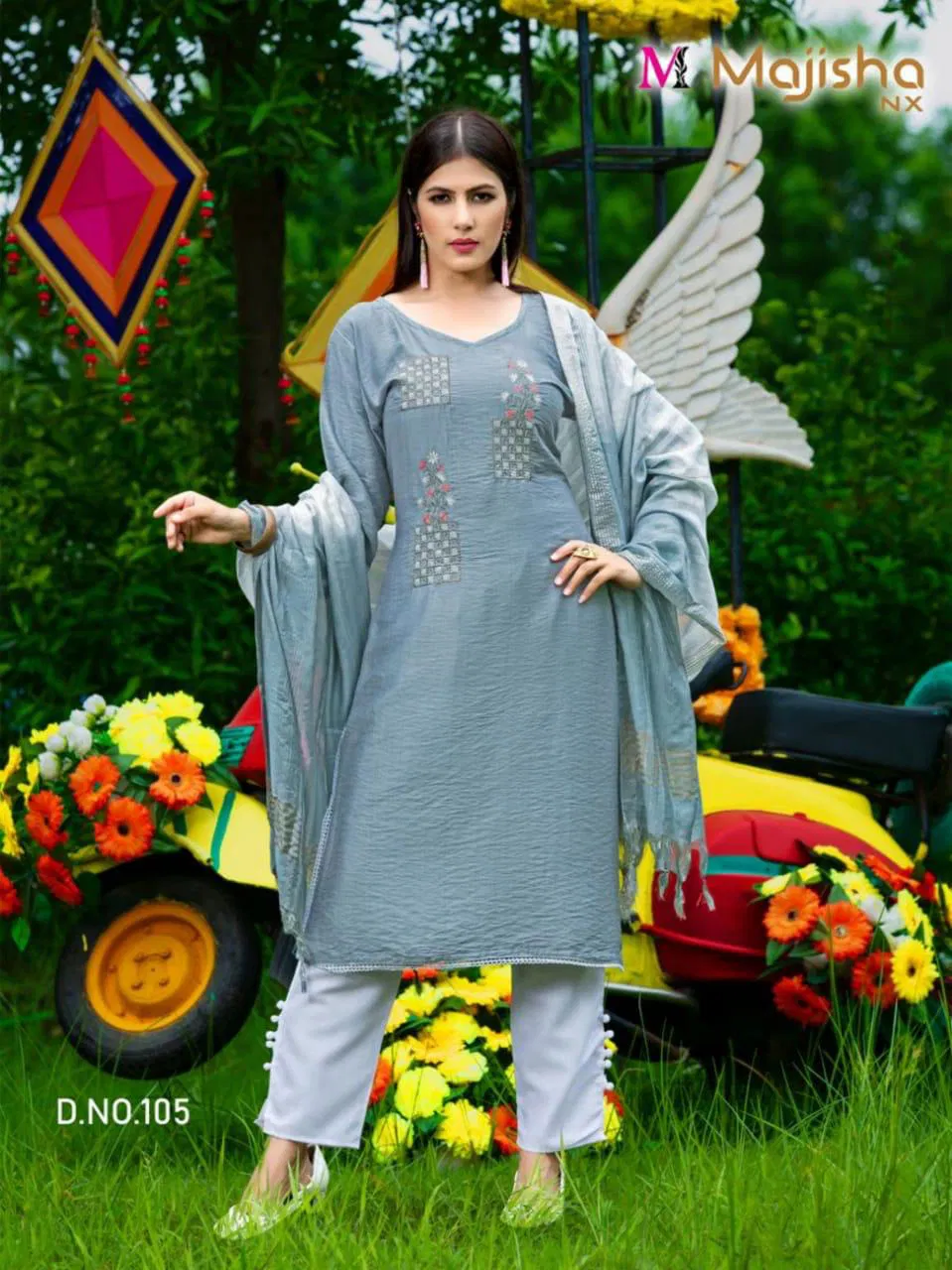 Majisha Nx Serina 1 New Exclusive Wear Designer Kurti Pant With Dupatta Collection